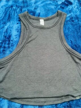 lululemon athletica Dark Gray Ribbed Crop Tank
